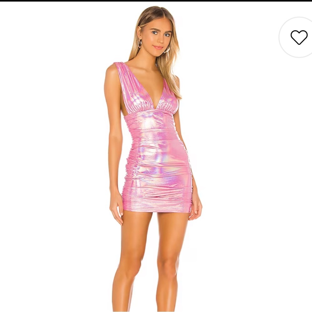 REVOLVE SUPERDOWN Kerrie Deep V Dress in Pink
superdown